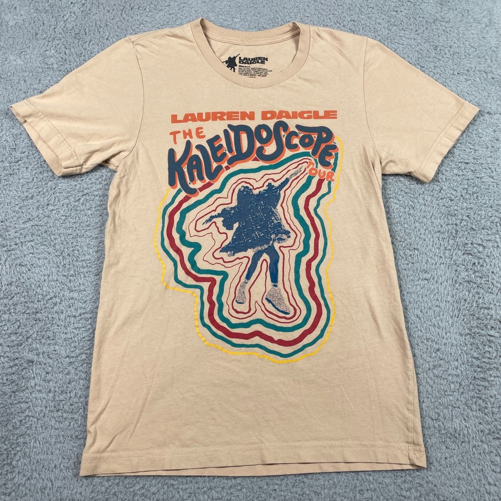 Lauren Daigle The Kaleidoscope Tour T-Shirt Unisex Small Tan 2023 Concert
